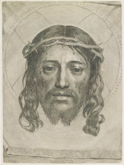 The Sudarium of Saint Veronica by Claude Mellan